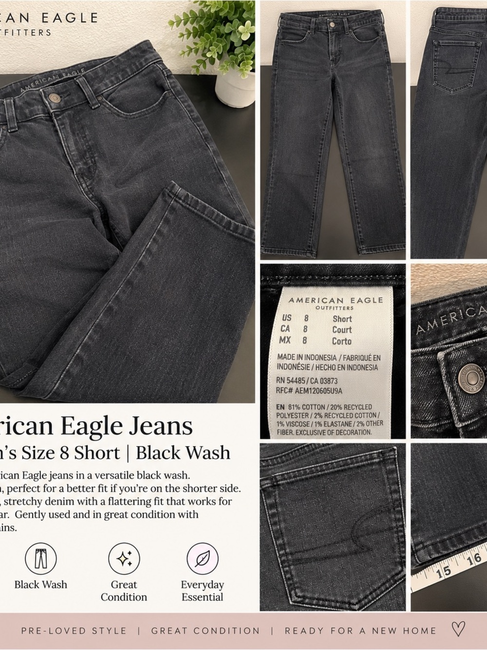 American Eagle Outfitters Dream Stretch Black Jeggings